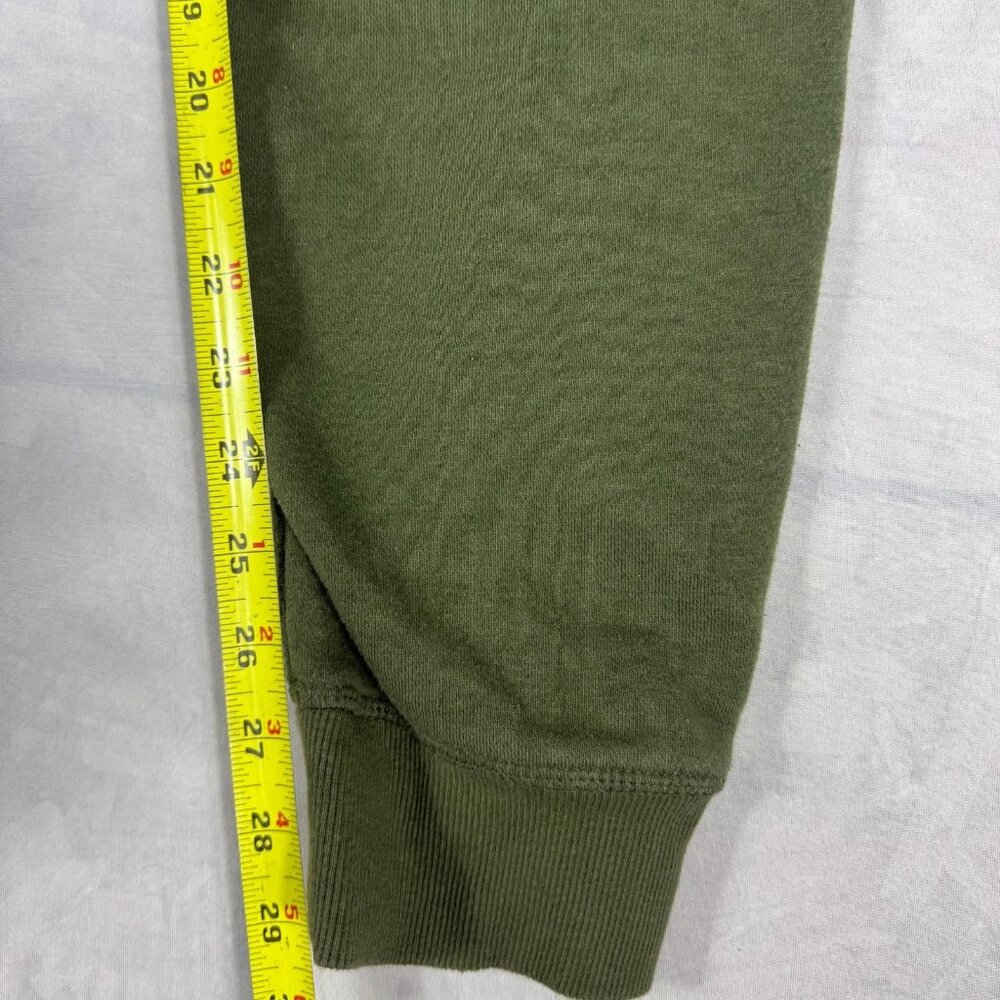 Hurley Jogger Pants Mens Olive Green Fleece Tapered Leg Elastic Waist Size M - Picture 15 of 16